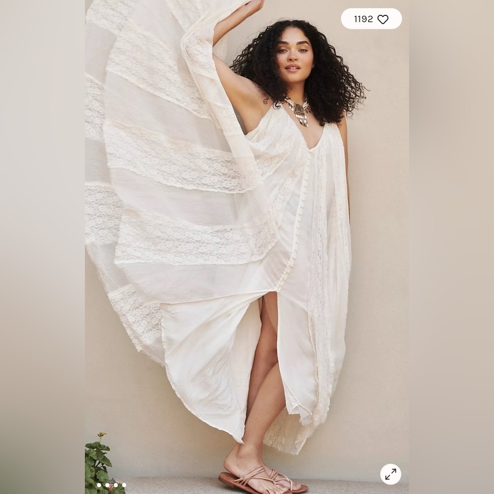 Free People Sweet Sea Lace Maxi Dress 🌿